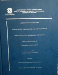 Image of Brigadista en el programa de vacunación universal