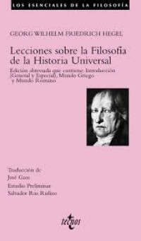 Image of Lecciones sobre la filosofía de la historia universal