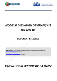 Image of Modele d'examen de niveau français B1