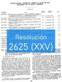 Image of Resolución 2625 (XXV)